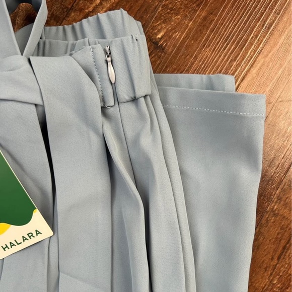 Halara High Waisted Tie Side Invisible Zipper Wide Leg - Picture 7 of 9